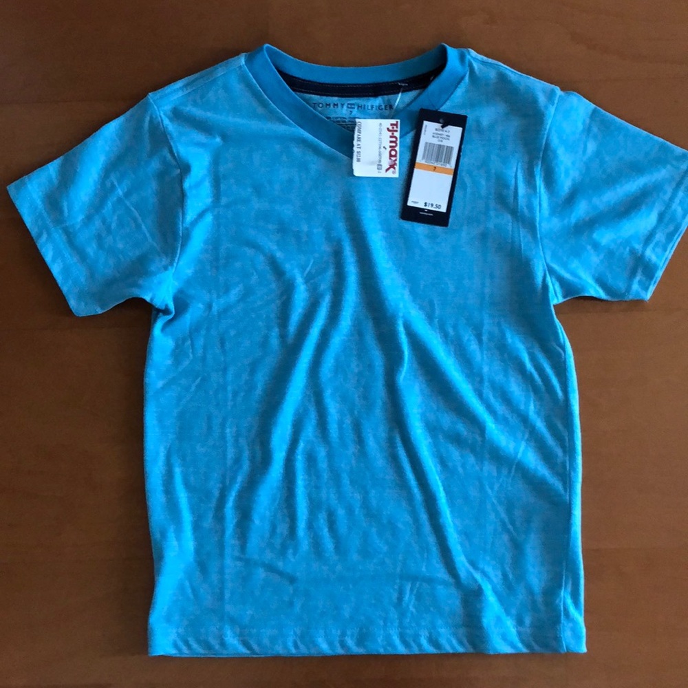 NWT Youth Tommy Hilfiger V-neck Shirt Size 7